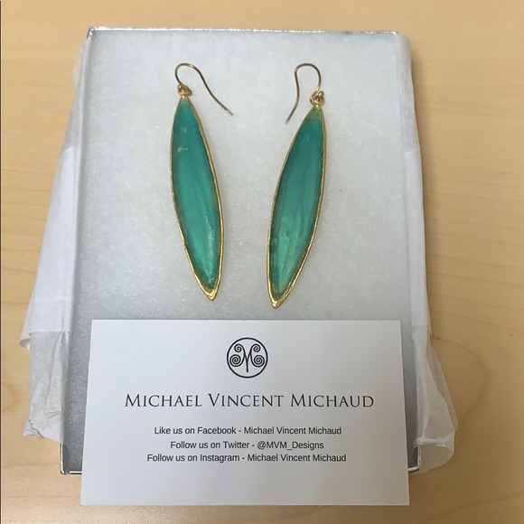 Jewelry - Turquoise and Gold Earrings